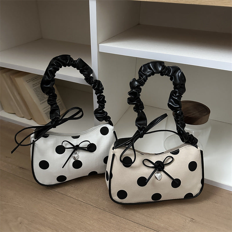 Charming Polka Dot Evening Handbag