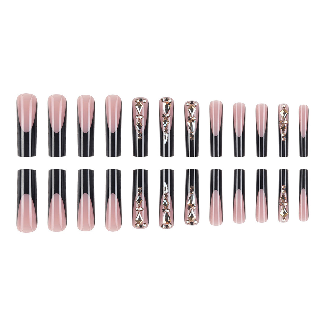 Glamorous Stiletto Press-On Nails with Rhinestone Accents Stornfield 1789085937