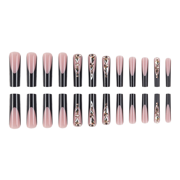 Glamorous Stiletto Press-On Nails with Rhinestone Accents Stornfield 1789085937