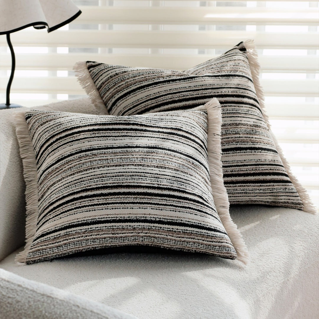 Structured Fringe Cushion by