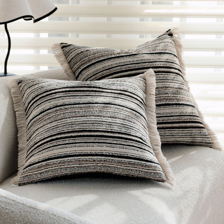 Structured Fringe Cushion by