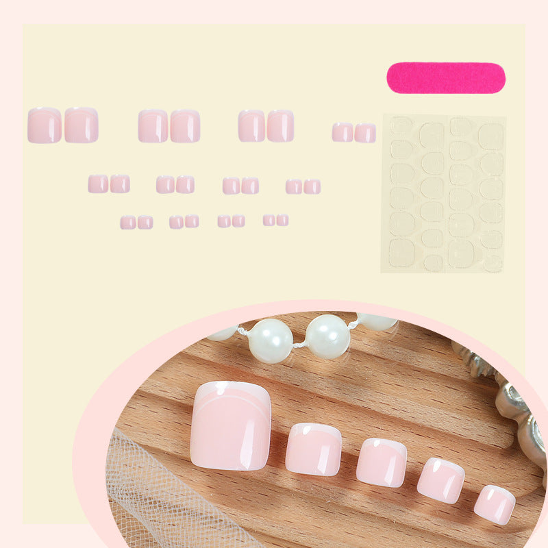 Artificial nail set with elegant marbled design Stornfield