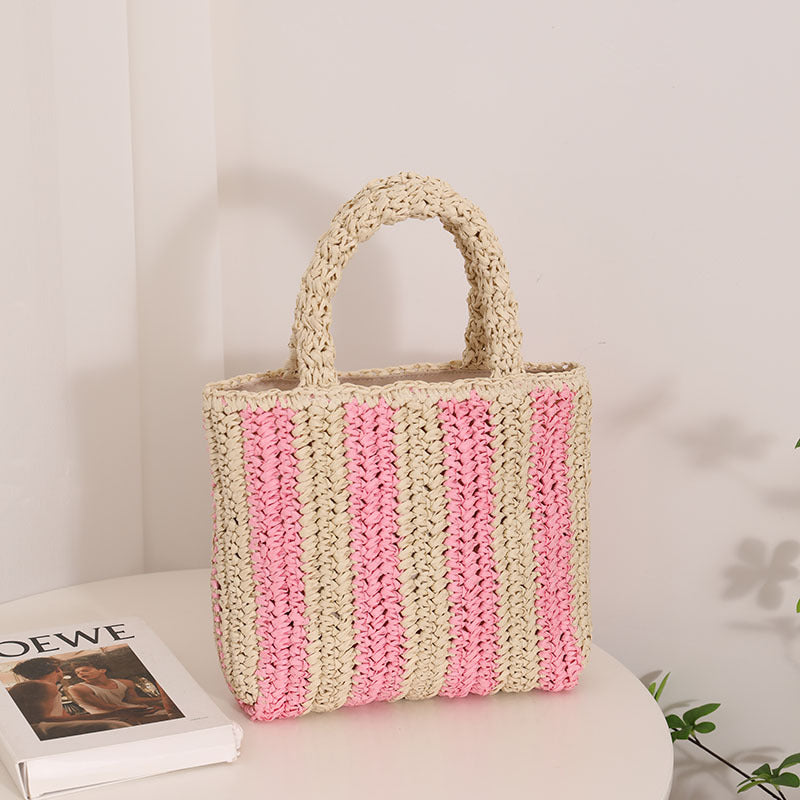 Fashionable basket bag with textured fold design Stornfield