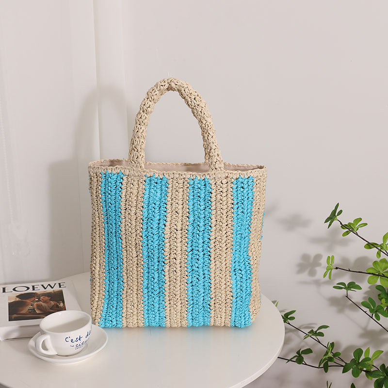 Fashionable basket bag with textured fold design Stornfield