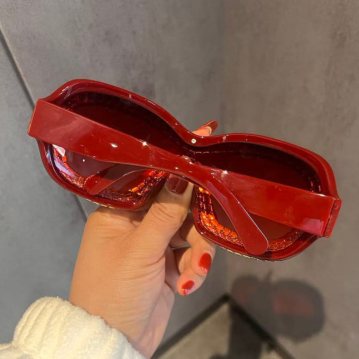 Women's glamorous sports sunglasses with extravagant crystal frame Stornfield