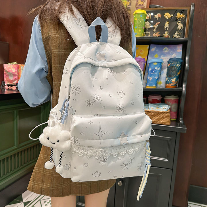 Backpack with Dreamy Star Design and Practical Features Stornfield