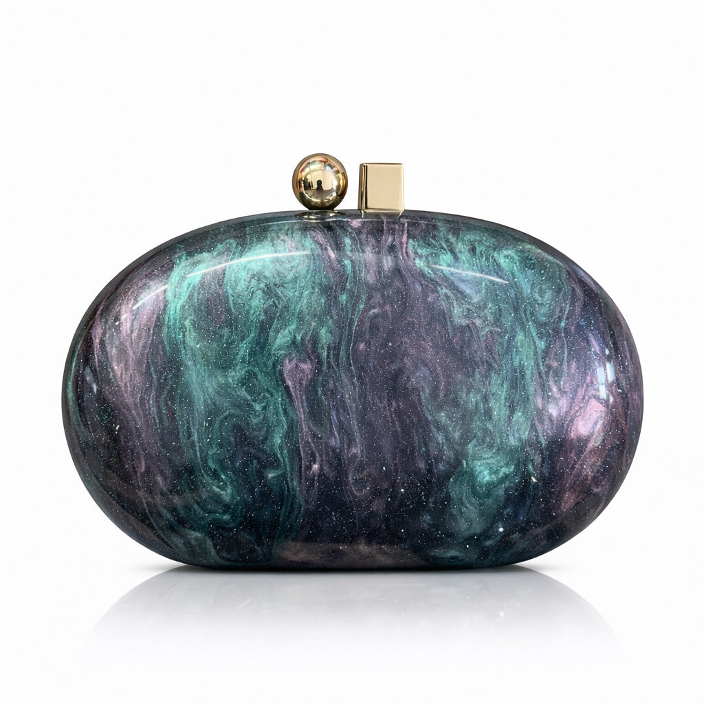 Elegant Oval Evening Clutch