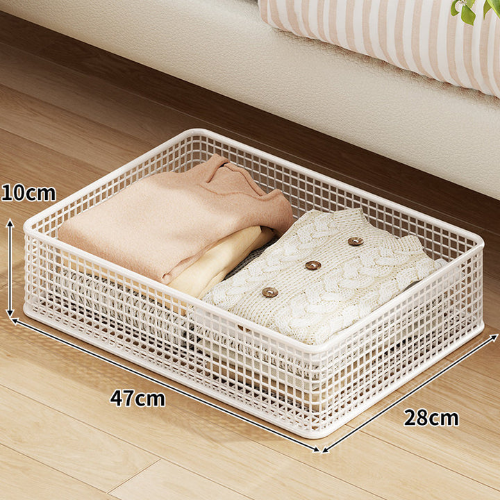 Low-Profile Ventilated Under-Bed Storage Drawer on Swivel Casters