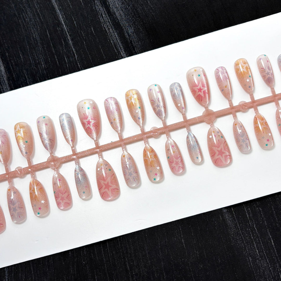 Starry Cosmic Nail Art Press-On Set