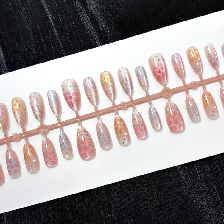 Starry Cosmic Nail Art Press-On Set