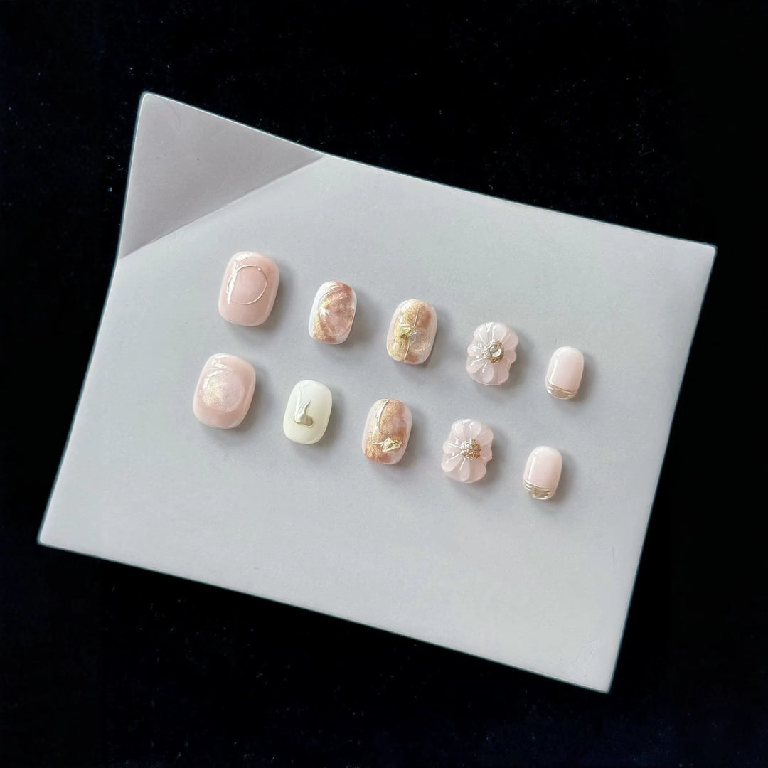 Artistic Floral Nail Set