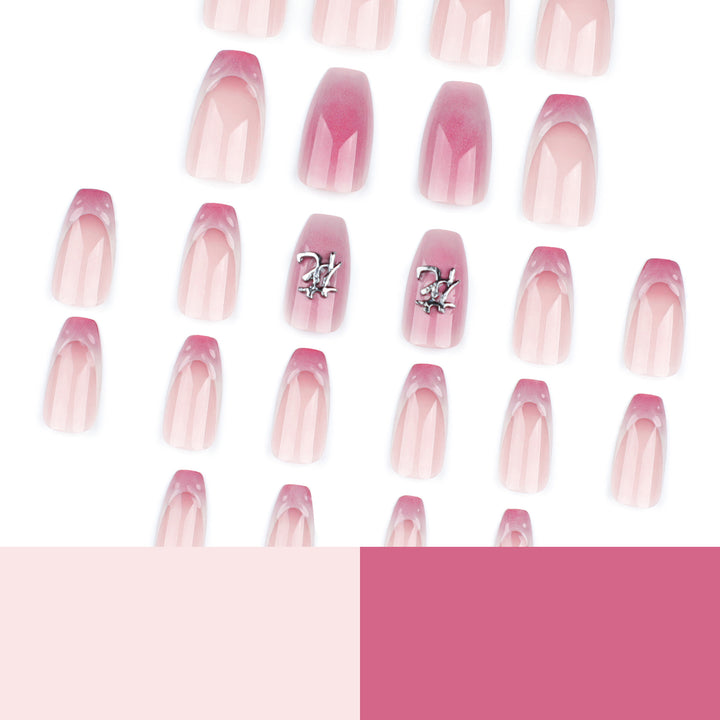 Artful stiletto nails with floral accents and 3D details Stornfield