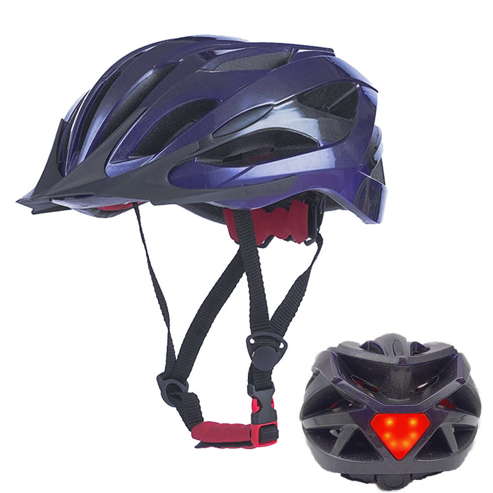 Bicycle helmet with LED rear light and optimal ventilation Stornfield