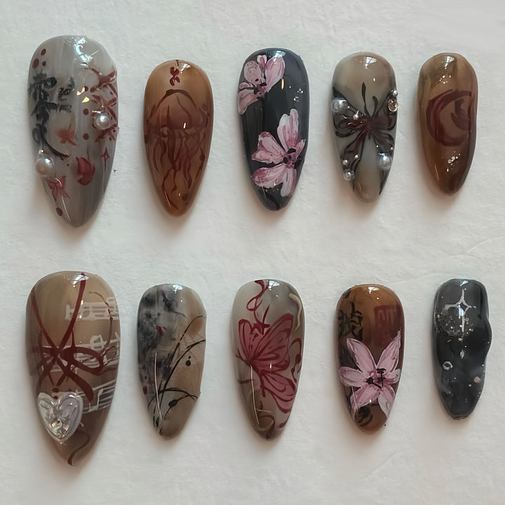 Thematic Artisan Press-On Nail Set Stornfield
