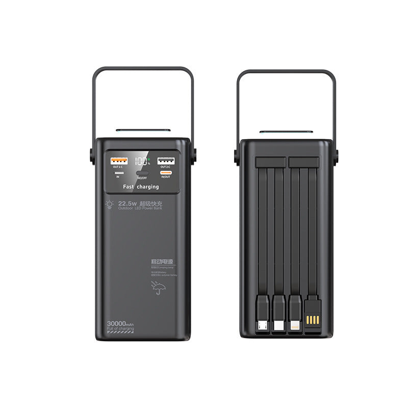 Portable power bank with LED lighting and fast charging function Stornfield