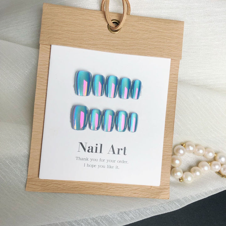 Iridescent Nail Art Press-On Kit