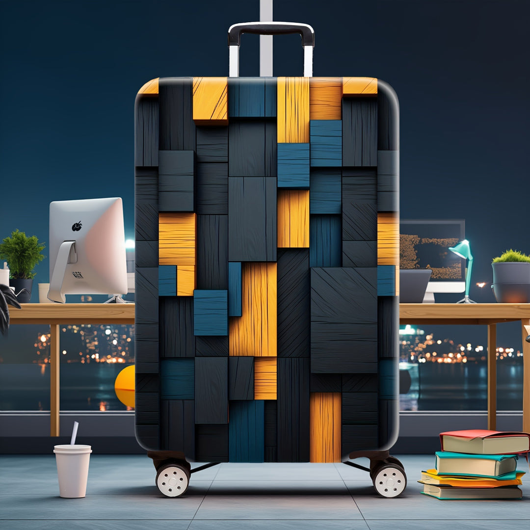 Hard Shell Luggage with Geometric Design Stornfield