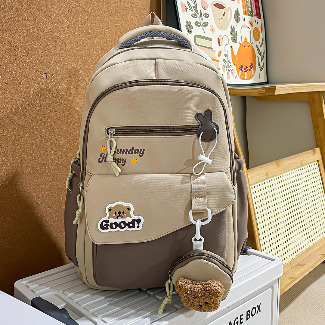 Backpack with Playful Design and Well-Structured Compartments Stornfield