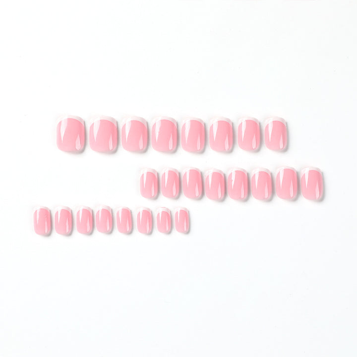 Artful nail extensions with classic French design Stornfield