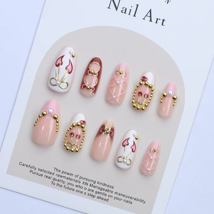 Elegant Decorative Press-On Nails Stornfield