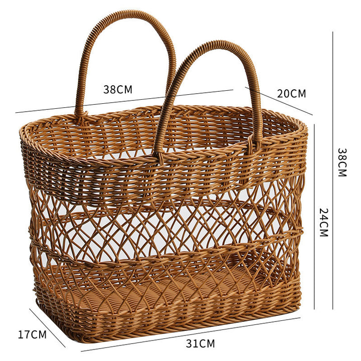 Handwoven Market Basket Stornfield