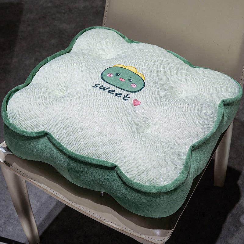 Plush comfort seat cushion with cute animal motif Stornfield