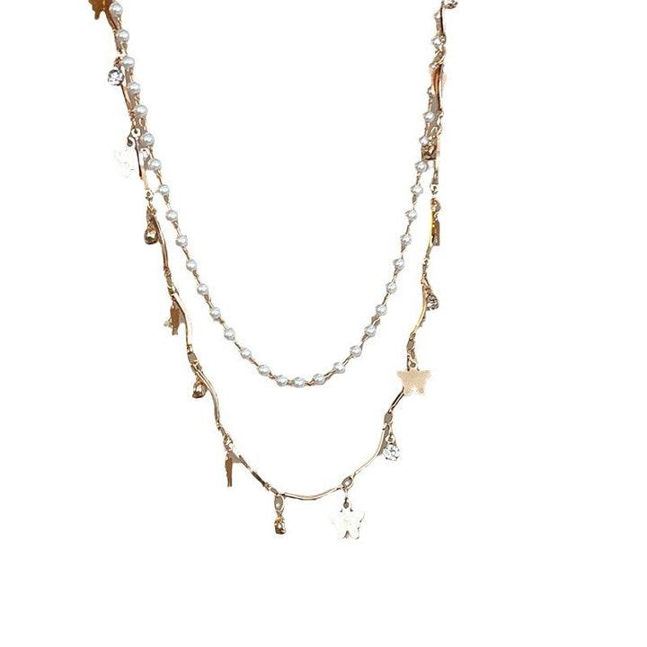 Layered Opal and Pearl Necklace Stornfield