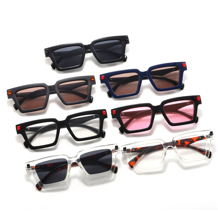 Ladies fashionable sunglasses with unique geometric accents Stornfield