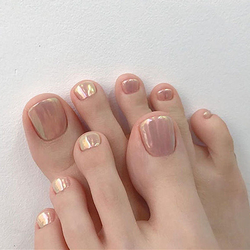 Heart-Embellished Press-On Toe Nails Stornfield