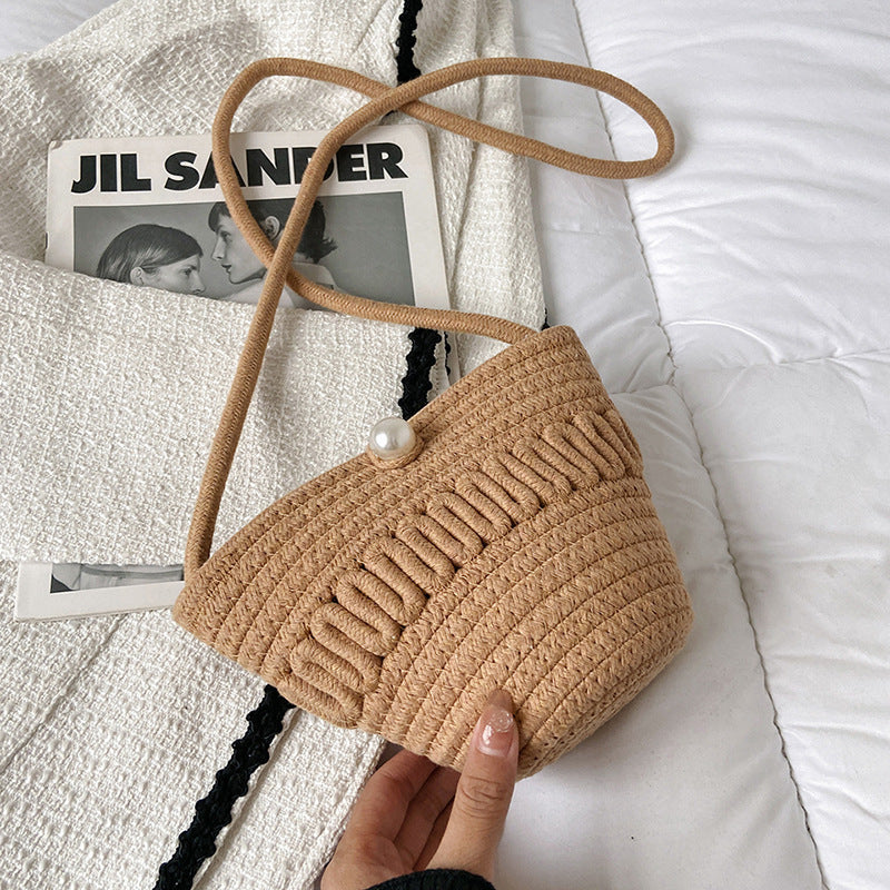 Playful Crossbody Bag Made of Braided Material Stornfield