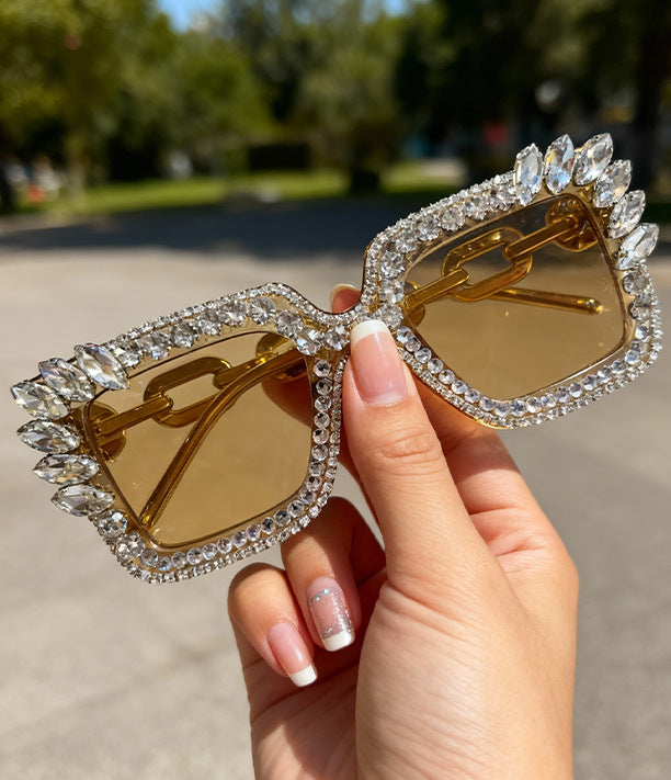 Decorative Rhinestone Embellished Sunglasses Stornfield