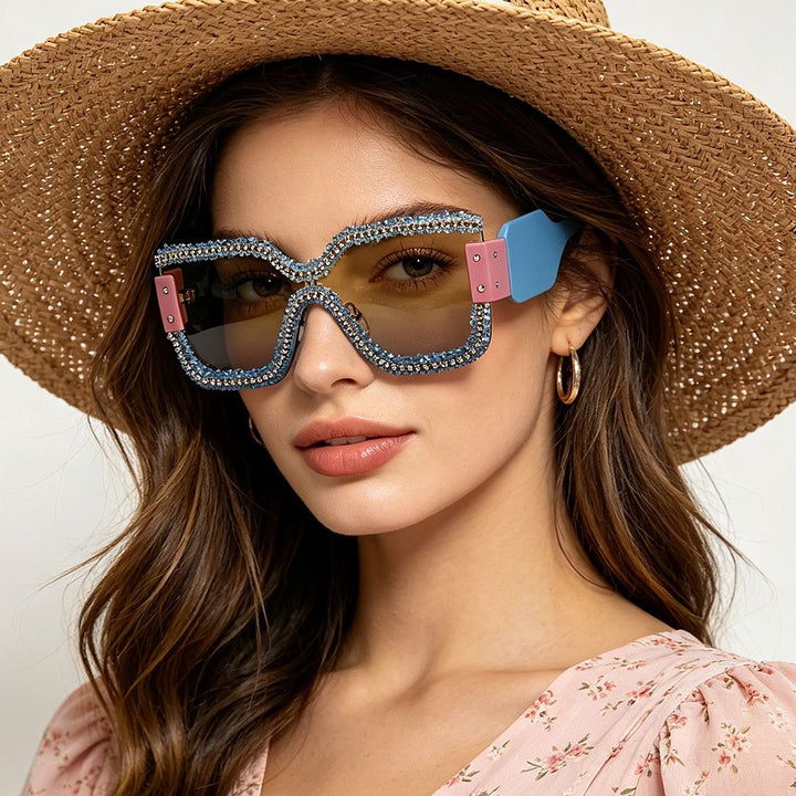 Women's fashionable safety glasses with unique crystal frame Stornfield