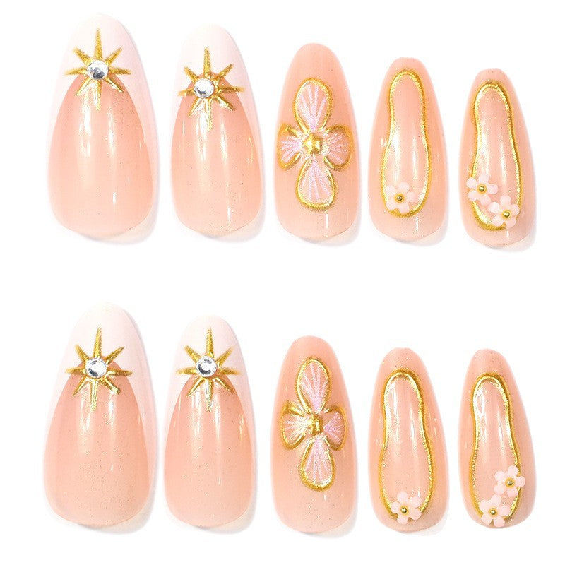 Elegant Floral Design Nail Enhancements Stornfield