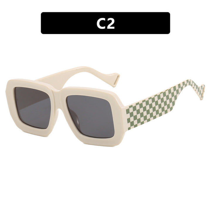 Women's fashionable sunglasses with square design and chic pattern Stornfield