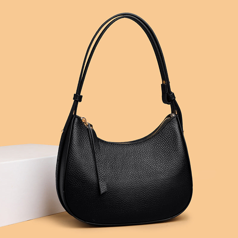 Stylish Pebbled Leather Hobo Bag Stornfield