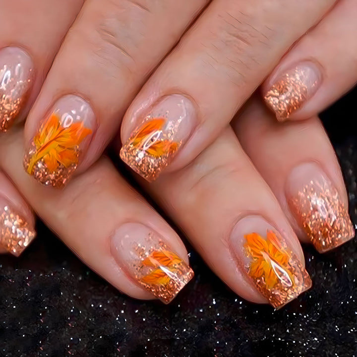 Autumn-Inspired Gel Nail Art Set Stornfield