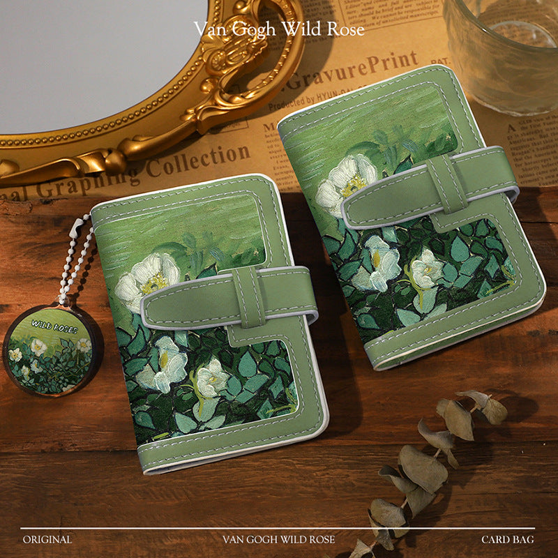 Artistic Floral Cardholder