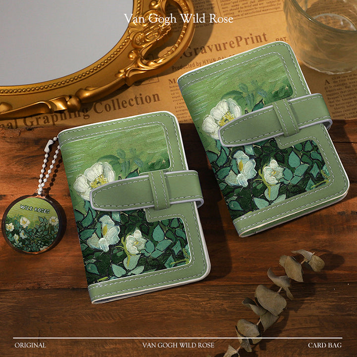 Artistic Floral Cardholder
