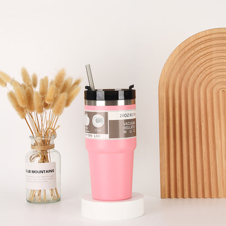 Unisex Insulated Drinking Cup with Integrated Straw Stornfield