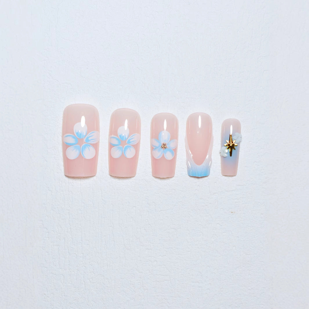 Floral-Embellished Nail Art Extensions Stornfield
