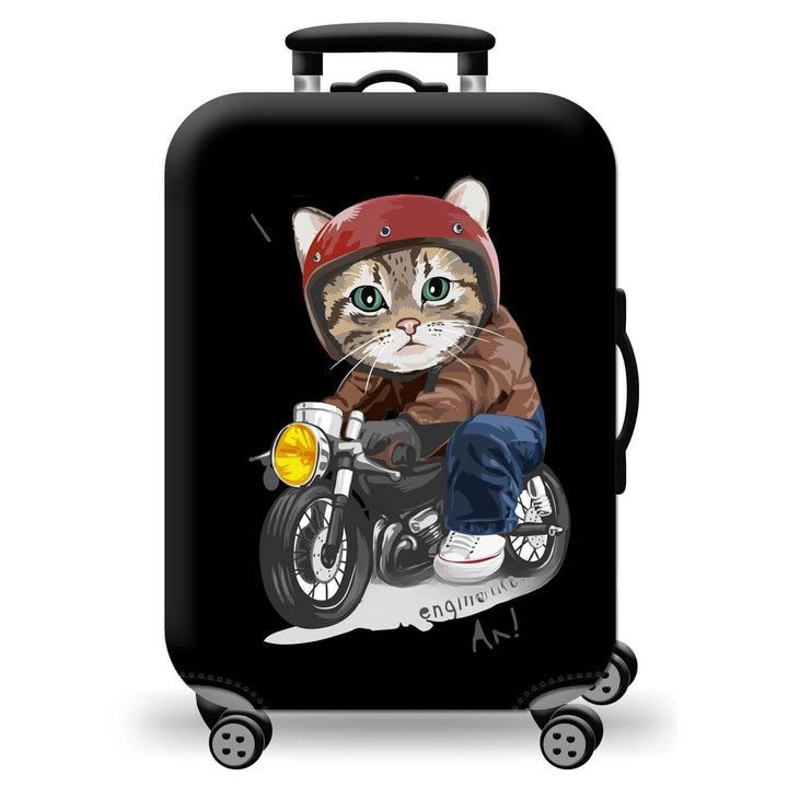 Unisex hard-shell suitcase with playful cat design Stornfield