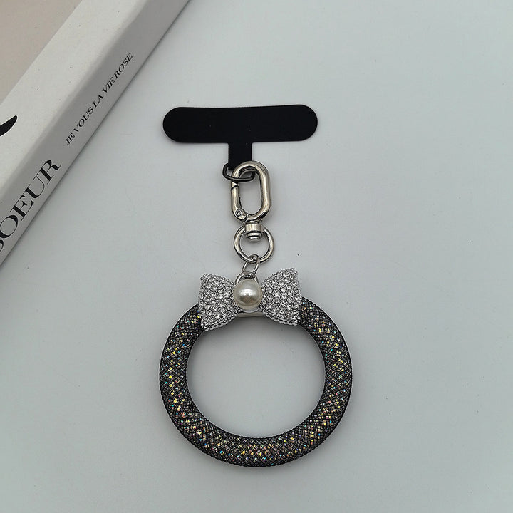 Elegant Rhinestone Bow Keychain Stornfield