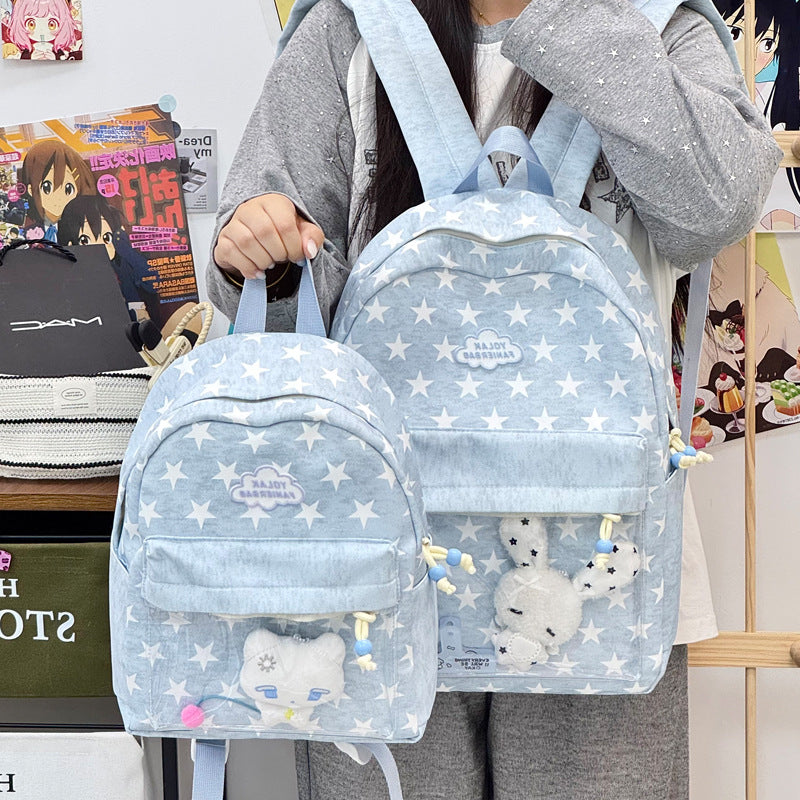 Transparent Window Star-Print Backpack Stornfield