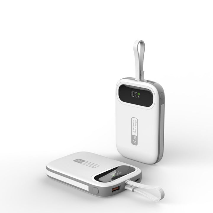 Portable power bank with fast USB-C connection and integrated LED display Stornfield