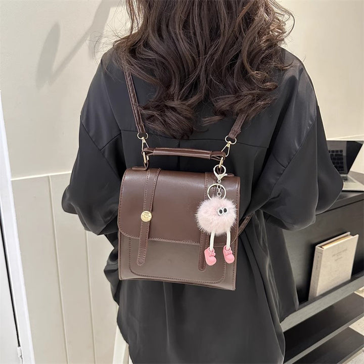 Textured Vegan Leather Satchel Stornfield