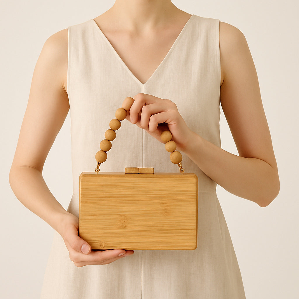 Wooden Box Clutch