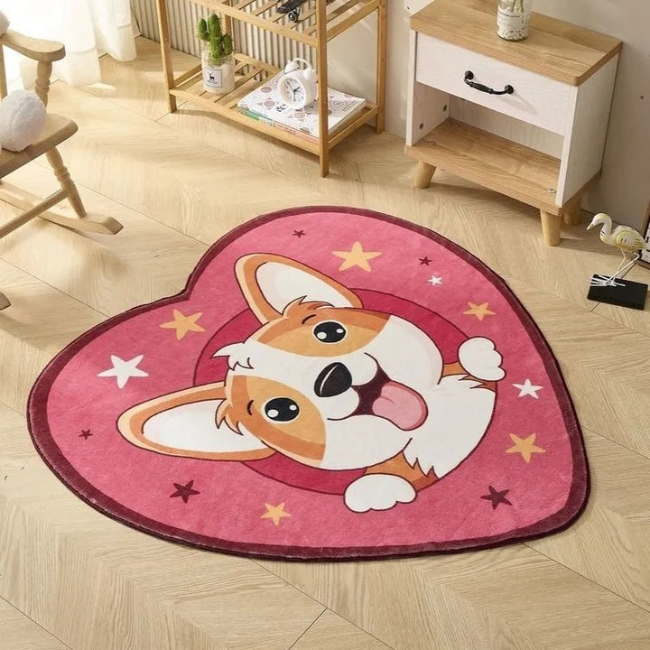 Playful Animal-Themed Round Area Rug