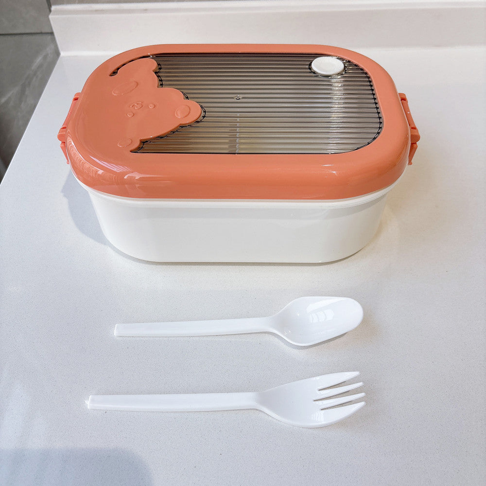 Cute Bear-Themed Food Storage Container