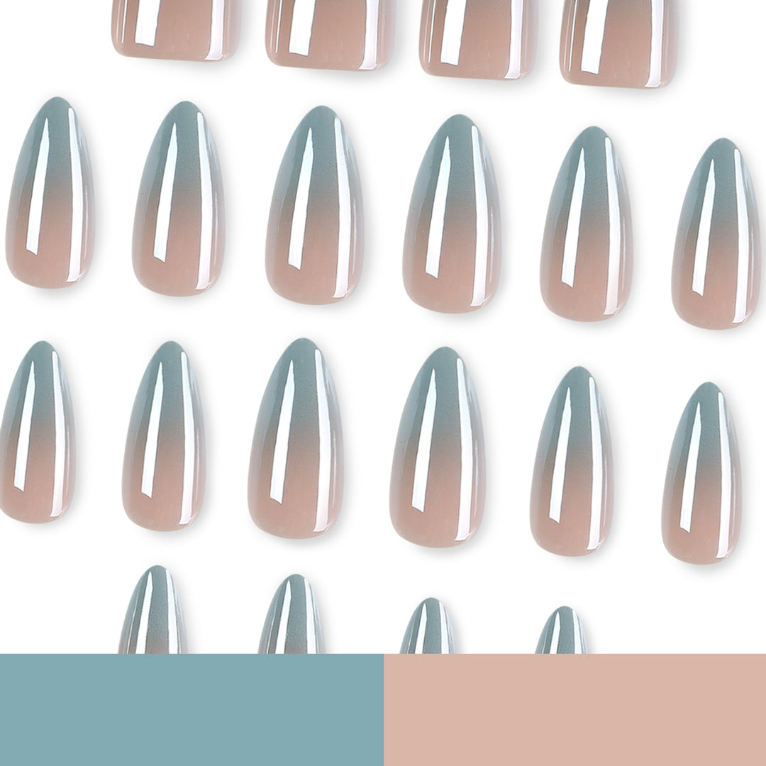Graphic Stiletto Nails with Elegant Ombre Effect Stornfield
