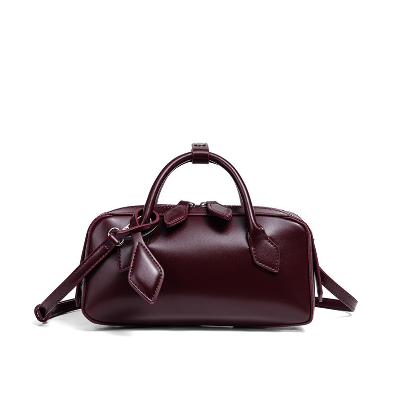 Structured Leather Mini Satchel Stornfield